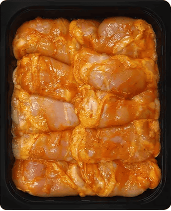 Пилешка пържола без кожа, овкусена