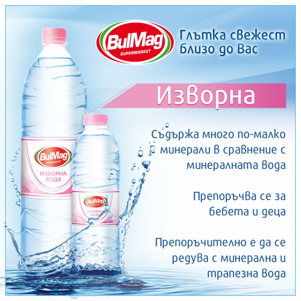 Изворна вода BulMag 500мл