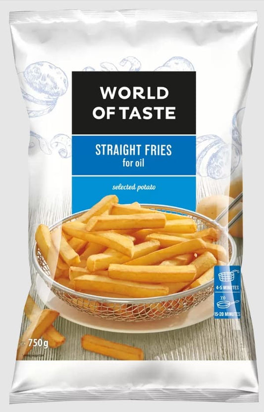 Прави замразени картофи World of Taste 1кг